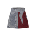 Flame Jacquard Mini Skirt