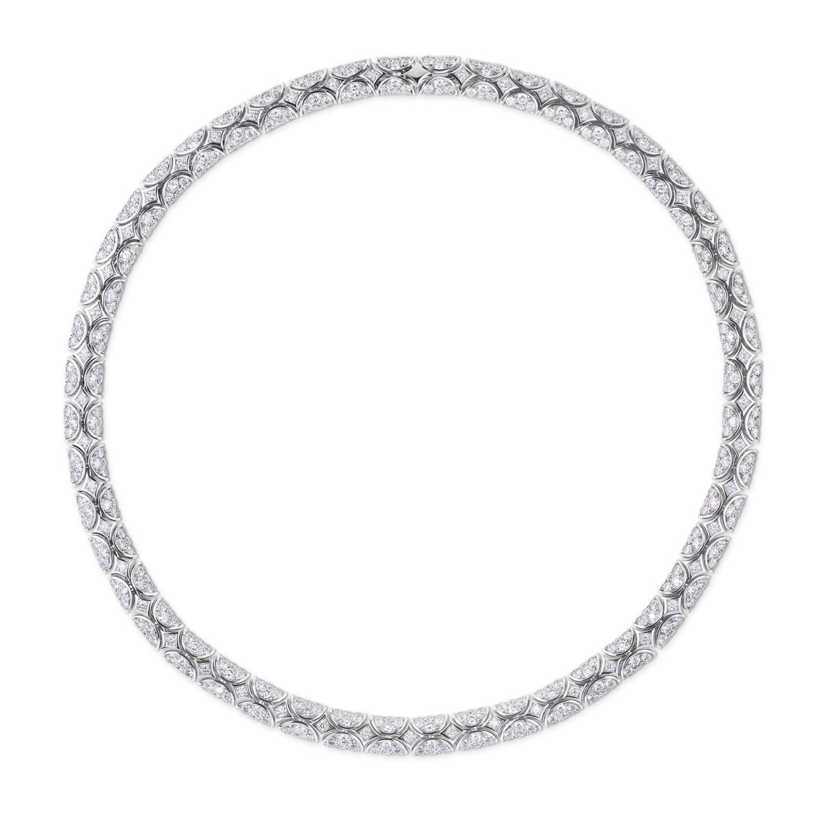 Galaxie Necklace, White Gold and Diamonds