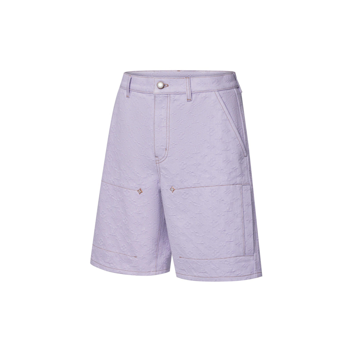 Monogram Jacquard Denim Workwear Shorts