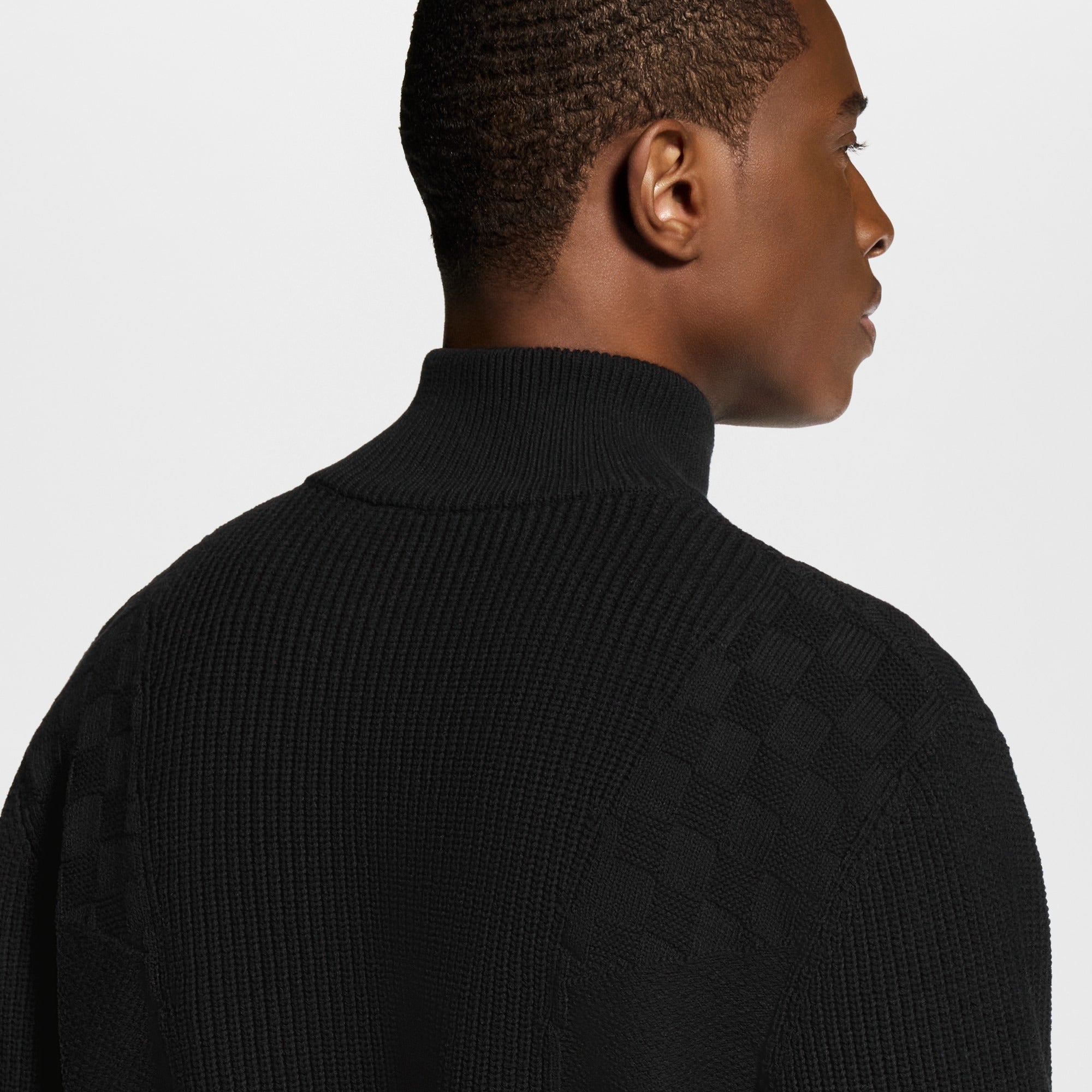 Half-Zip Knitted Signature Pullover