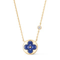 Color Blossom BB Sun Pendant, Yellow Gold, Sodalite and Diamond