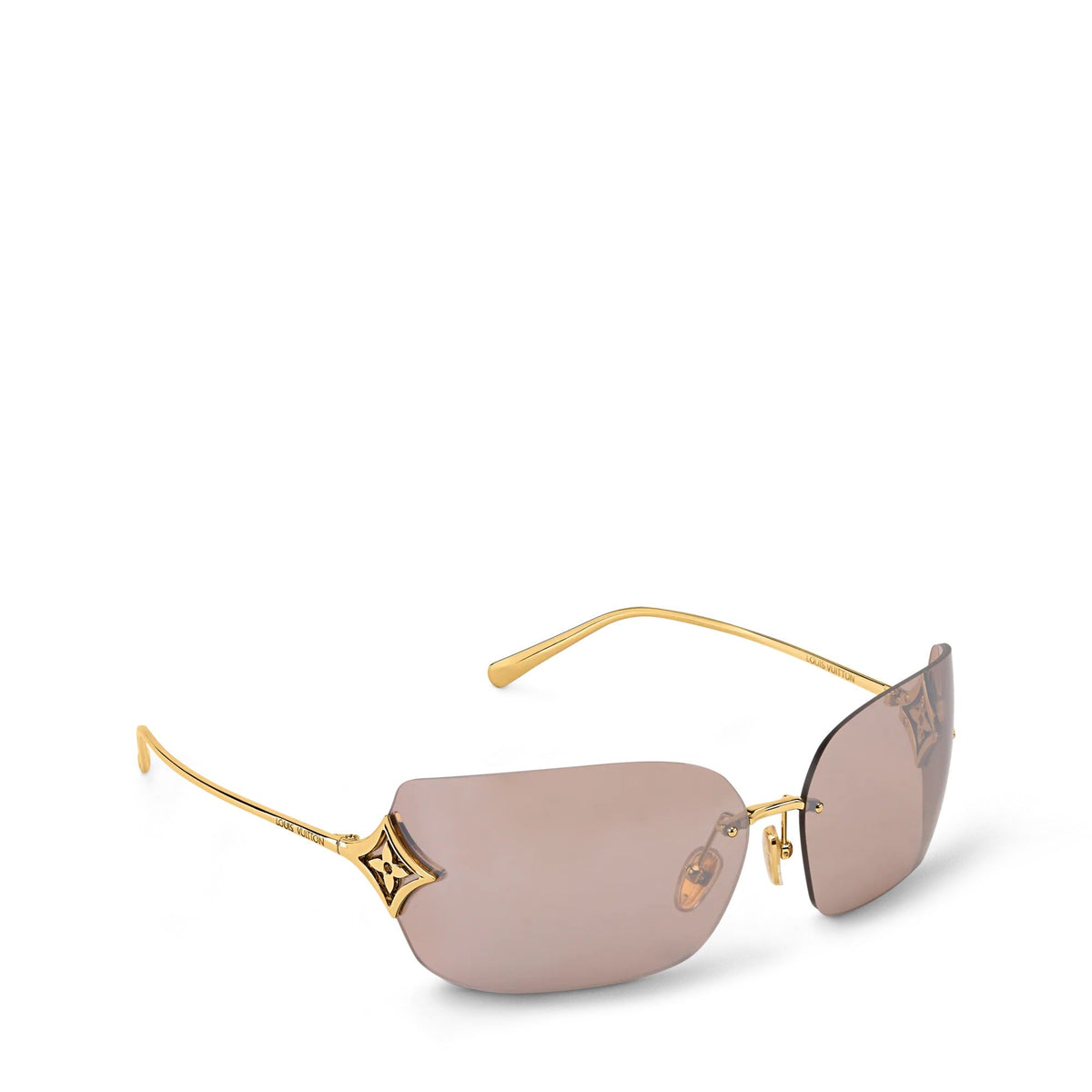Curvy Flower Rectangle Sunglasses