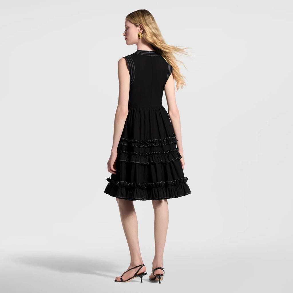 Ruffle Trim Dress