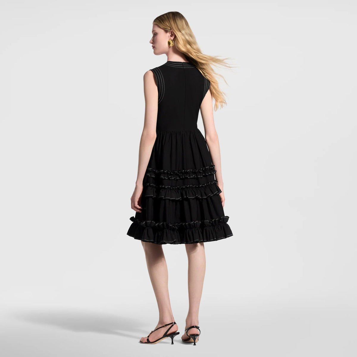 Ruffle Trim Dress
