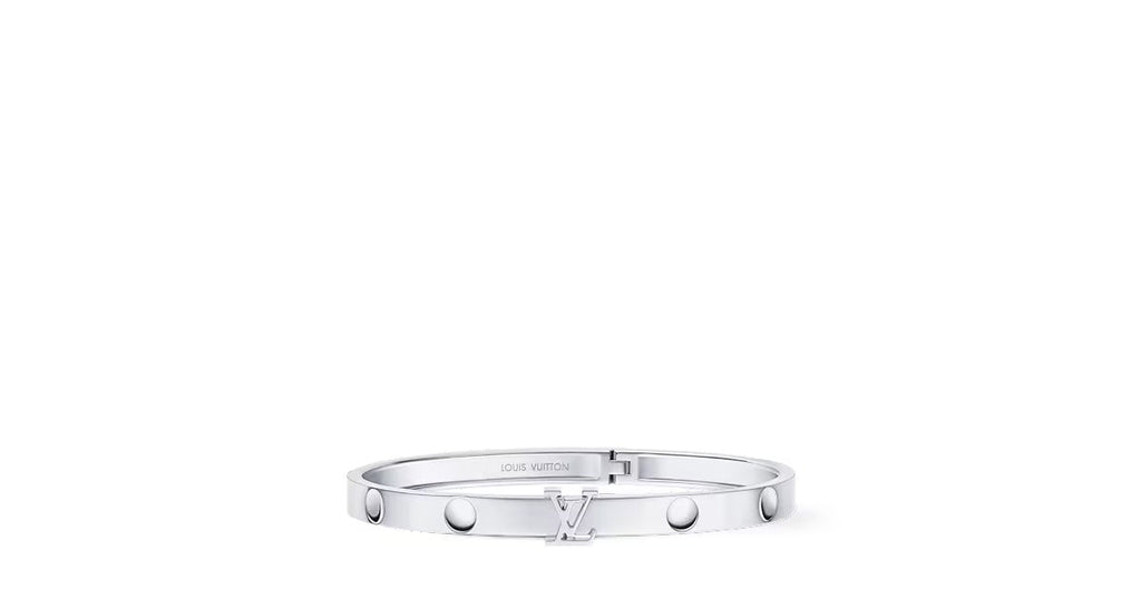 Empreinte Medium Bangle, White Gold