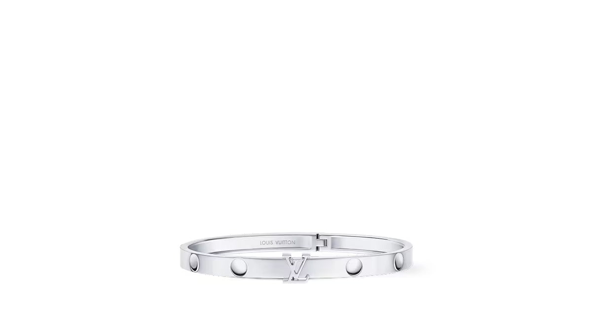 Empreinte Medium Bangle, White Gold