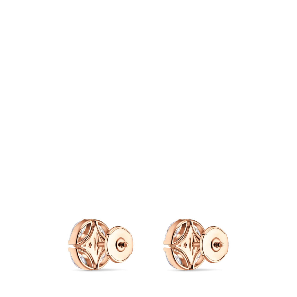 Galaxie Ear Studs, Rose Gold and Diamonds