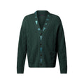 Embroidered Cable Knit Cardigan