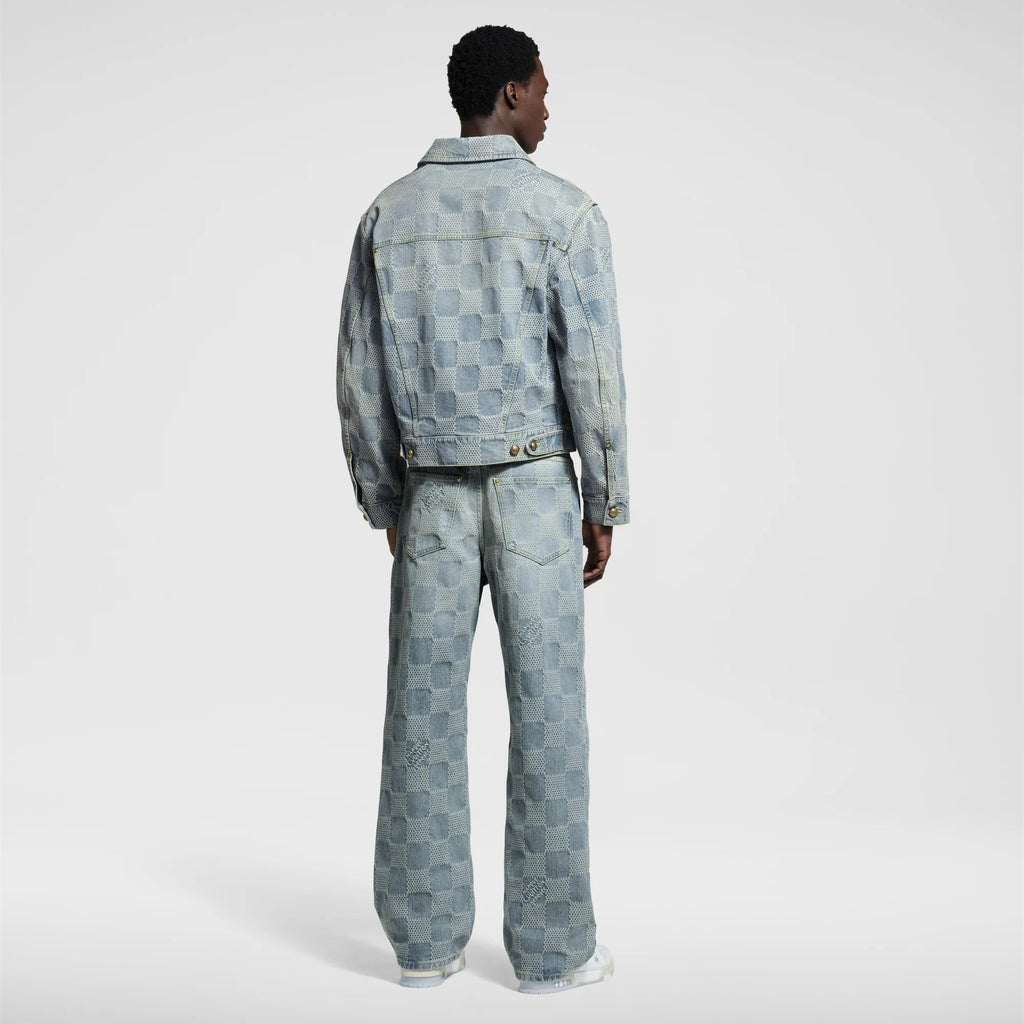 Damier Denim Skate Pants