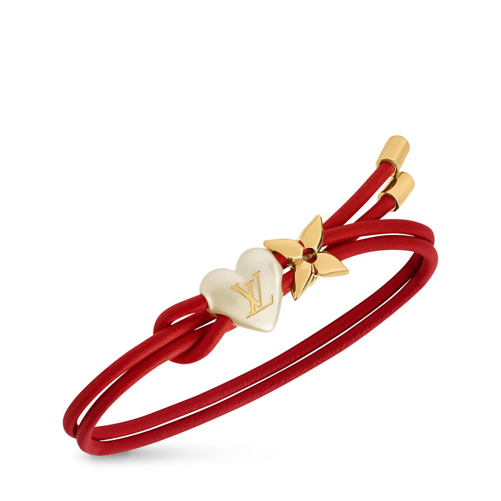 LV Bloom Pearl Heart Bracelet