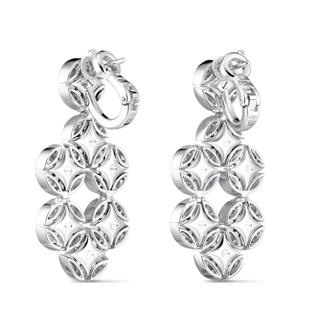 Galaxie Earrings, White Gold and Diamonds