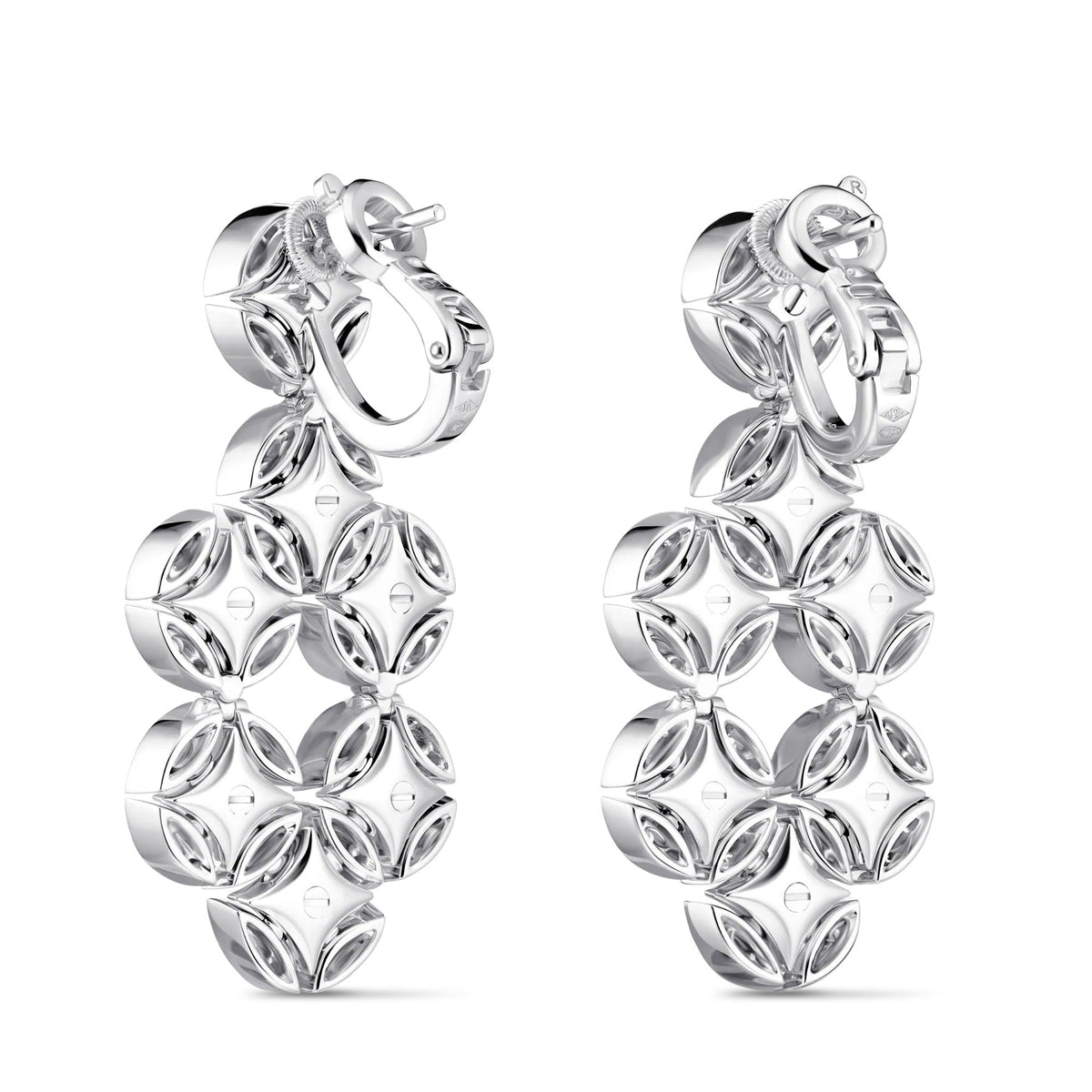 Galaxie Earrings, White Gold and Diamonds