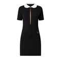 Technical Jersey Peter Pan Collar Dress
