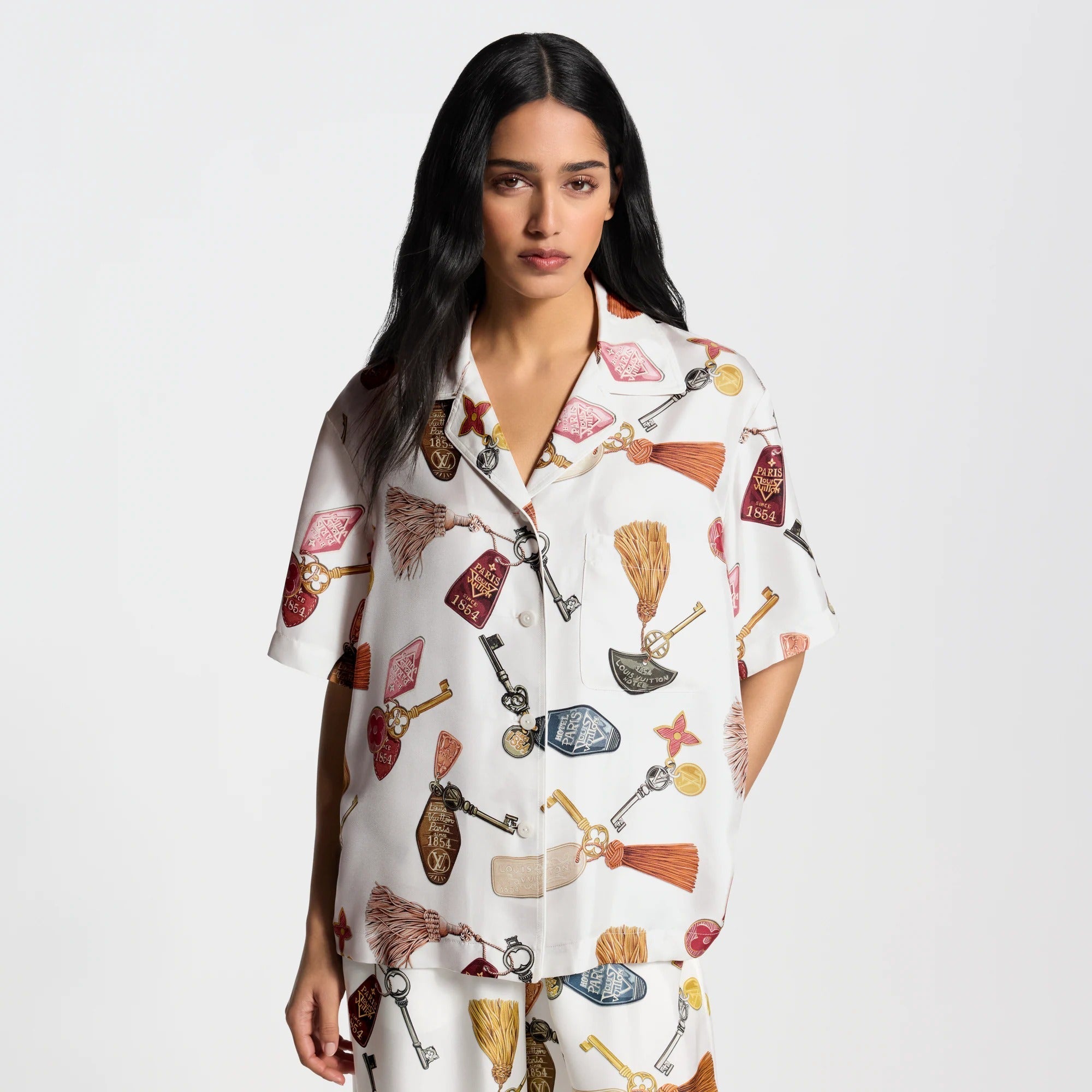 Getaway Print Short-Sleeved Short