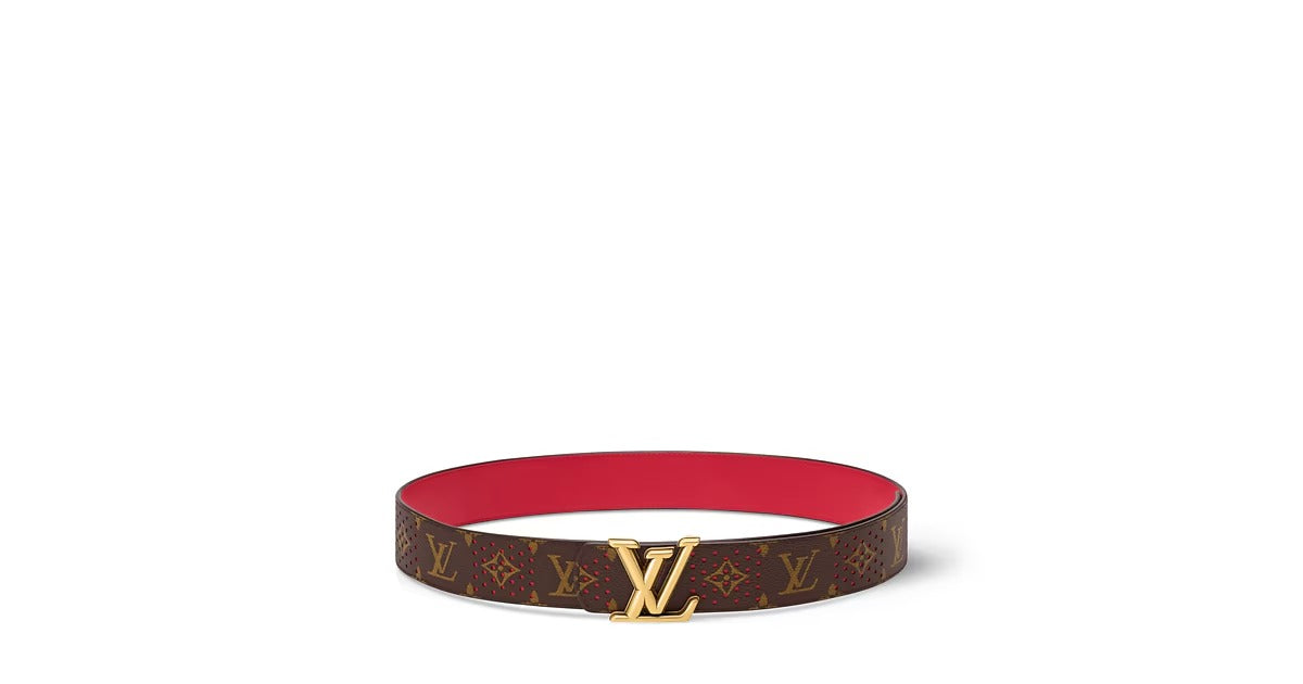 LV Dimension Monogram Grid 40mm Reversible Belt
