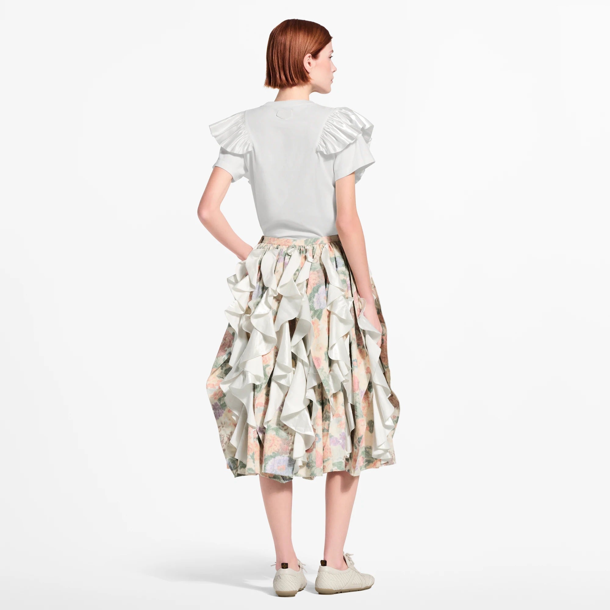 Ruffle Trim T-Shirt