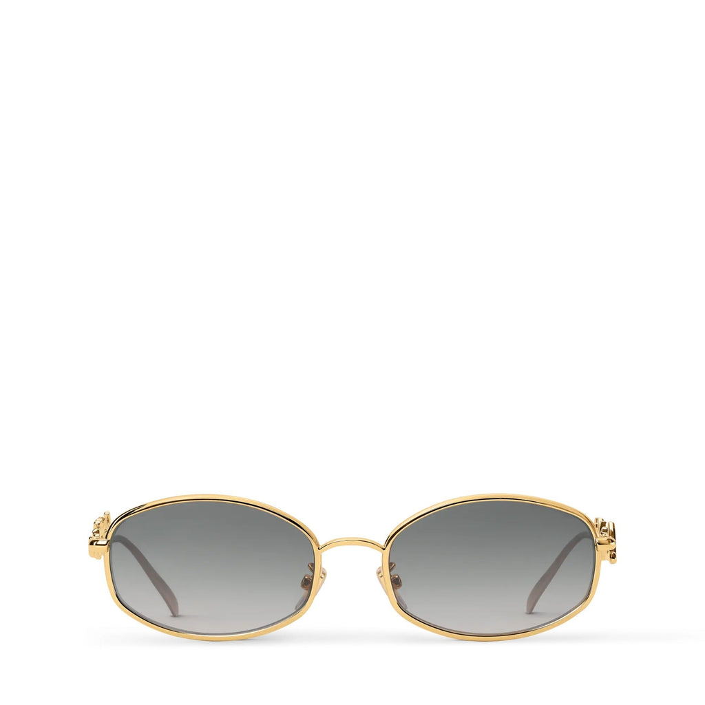 LV Script Metal Round Sunglasses