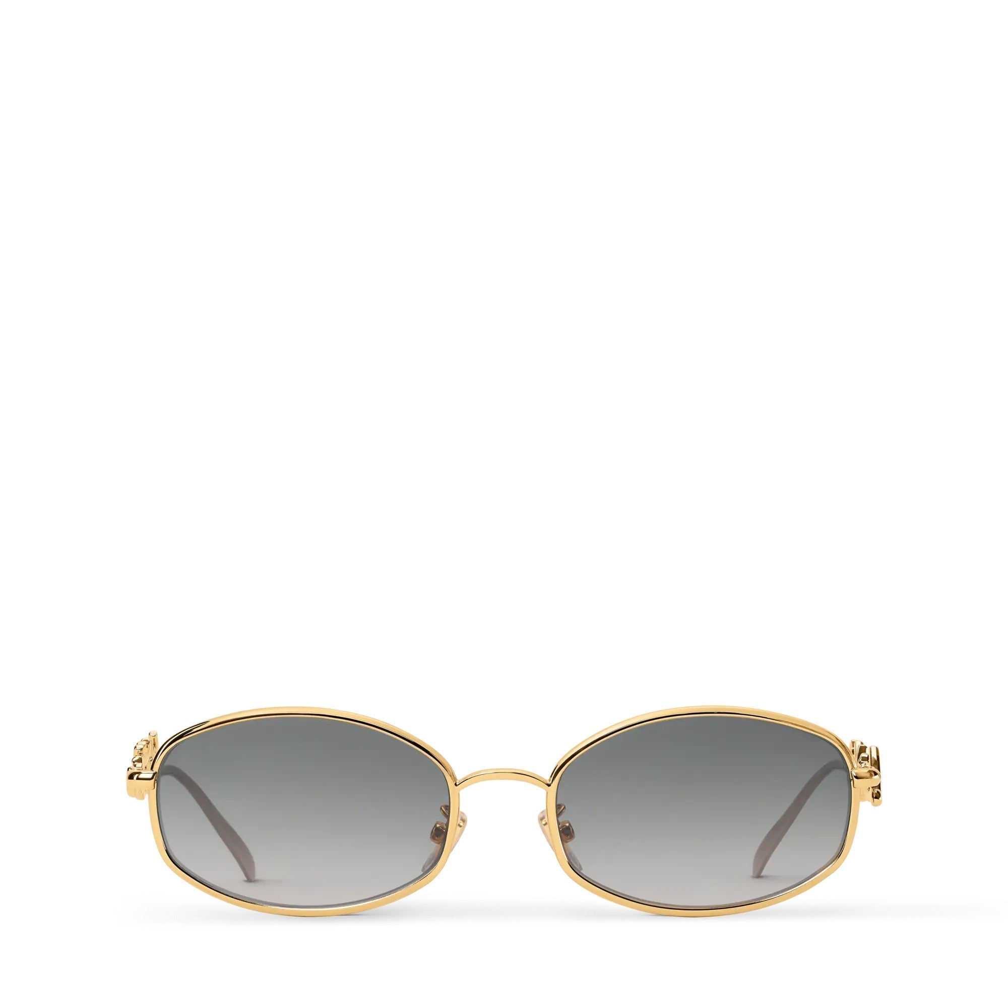 LV Script Metal Round Sunglasses