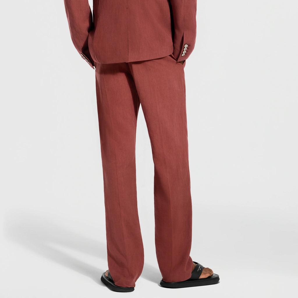Linen Cigarette Pants