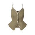 Inside-Out Monogram Peplum Top