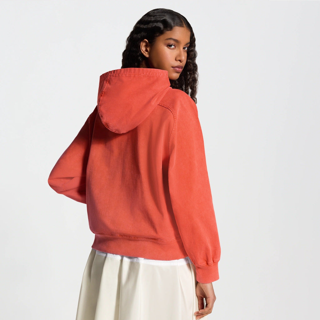 Signature Print Overdyed Hoodie