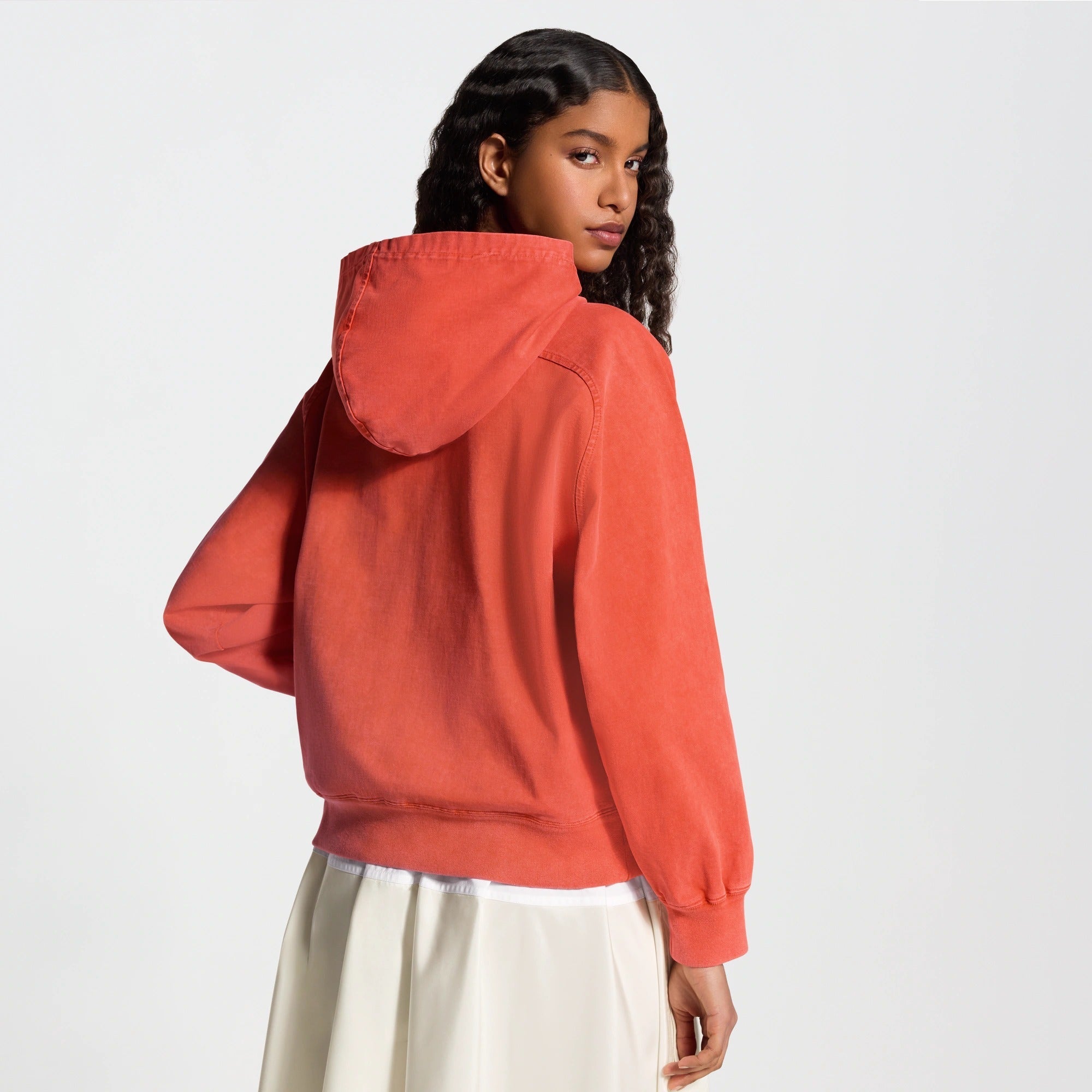 Signature Print Overdyed Hoodie