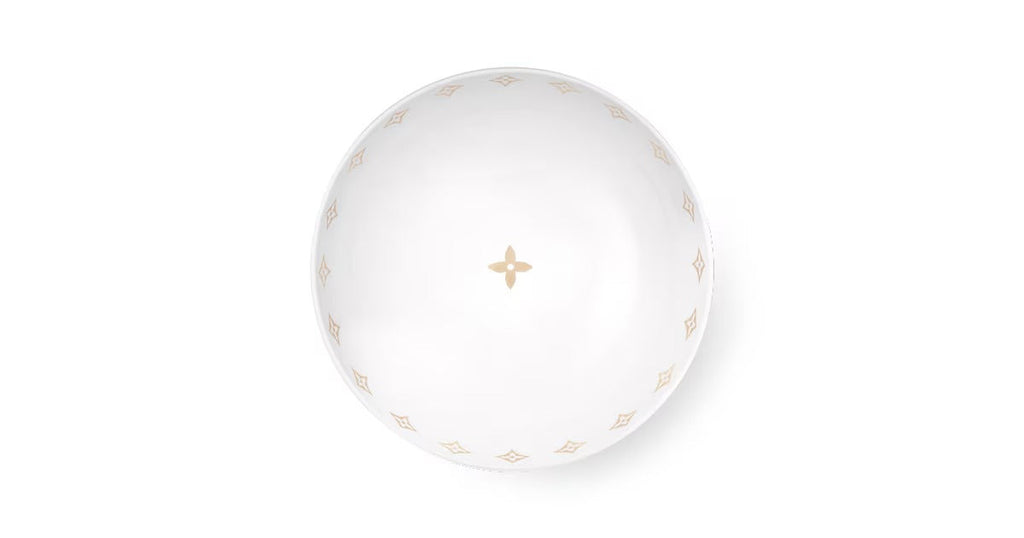 Large Bowl Monogram Flower Tile