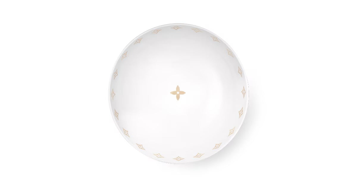 Large Bowl Monogram Flower Tile