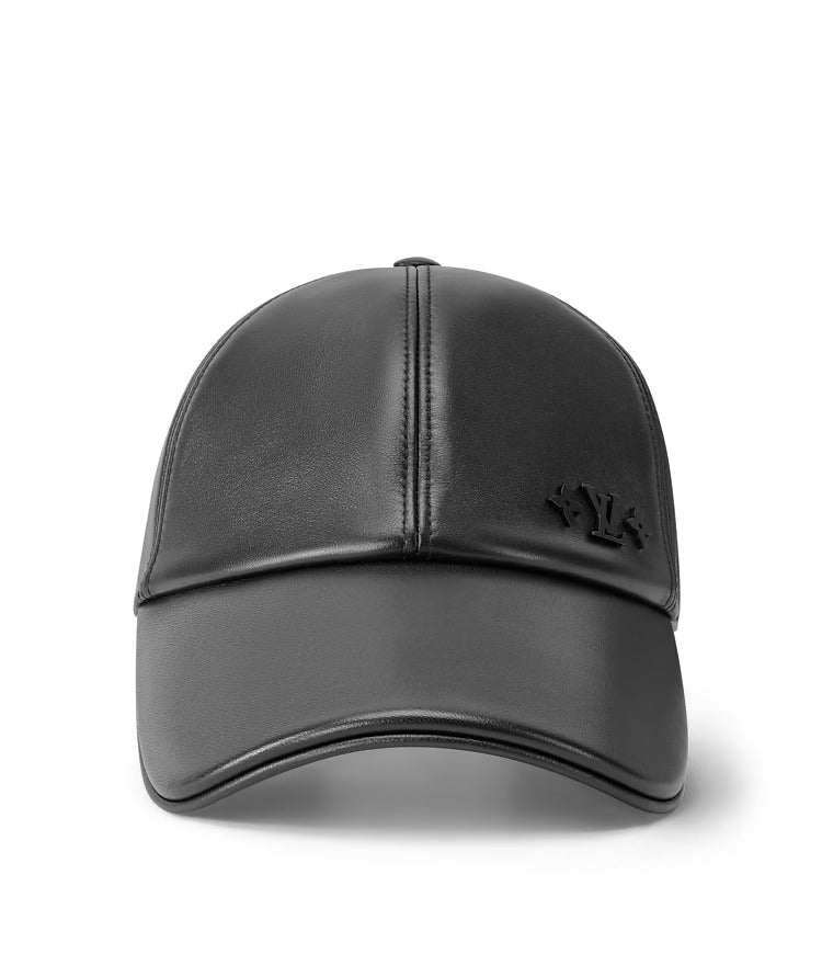 LV Medaillon Leather Cap