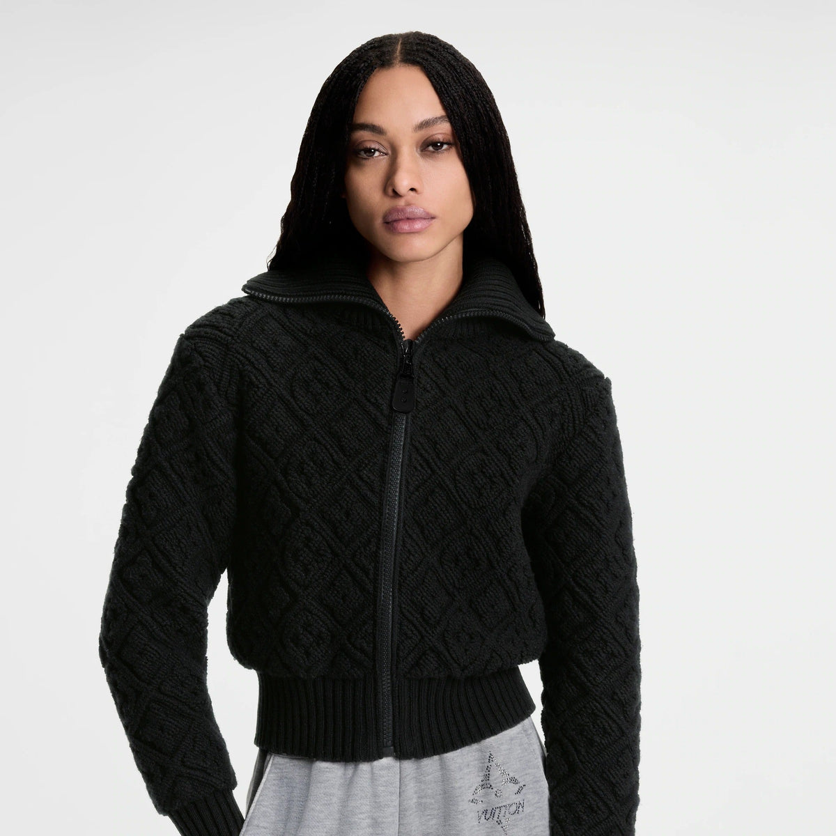 Monogram Toweling Zip-Up Jacket