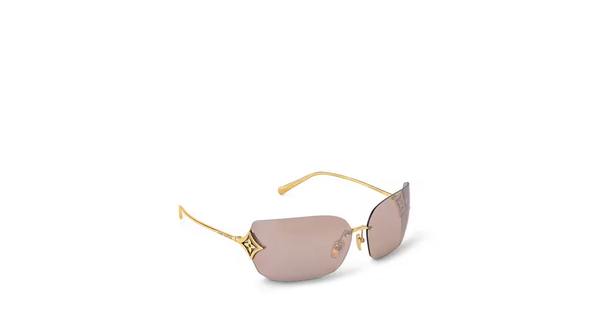 Curvy Flower Rectangle Sunglasses