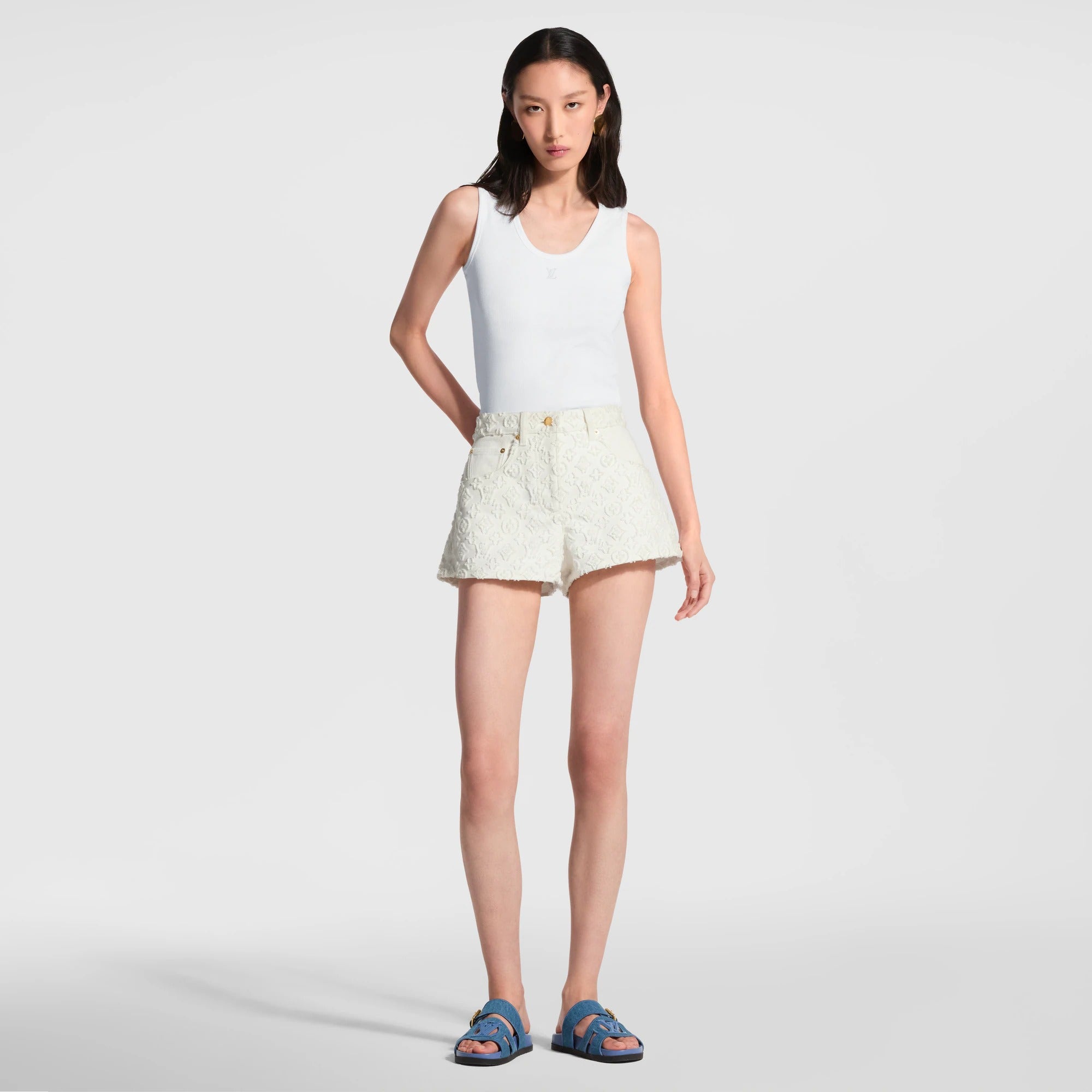 Monogram Fil Coupé Mini Shorts