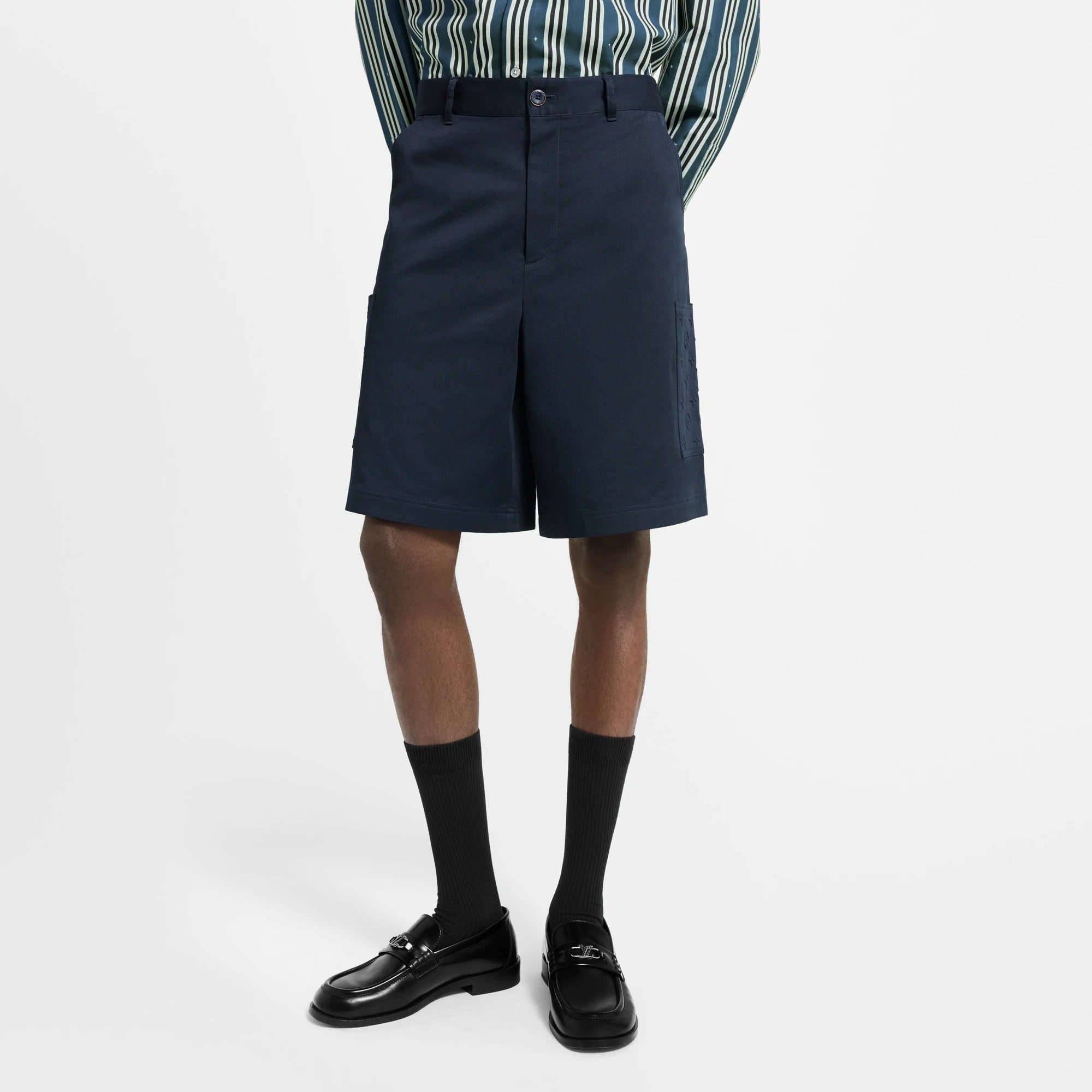 Monogram Pocket Cargo Shorts