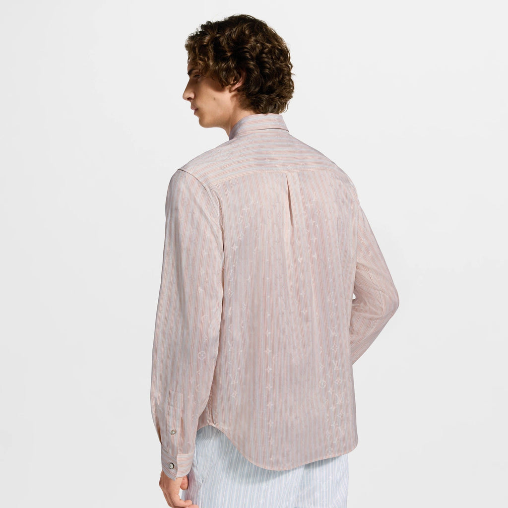 Monogram Striped Long-Sleeved Shirt