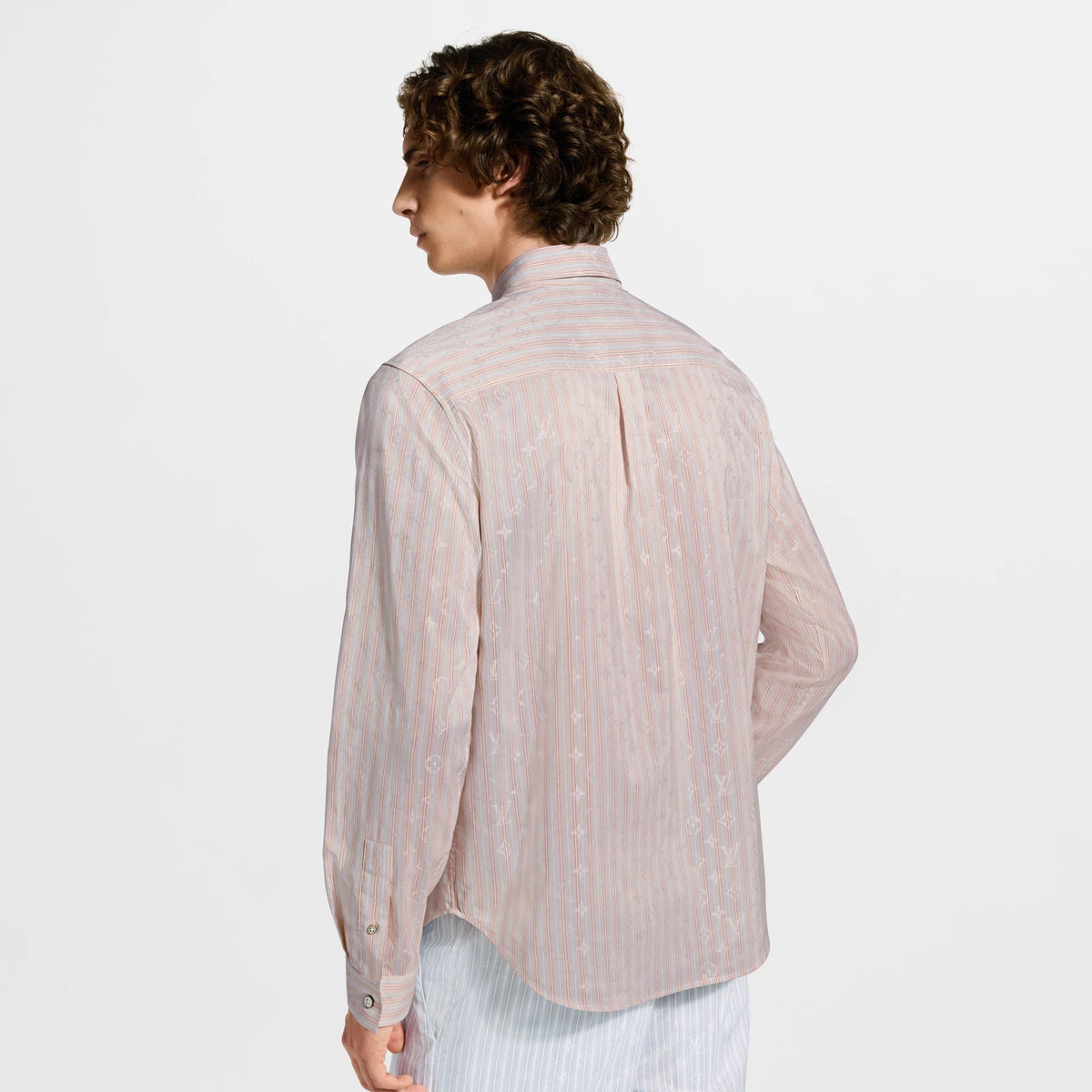 Monogram Striped Long-Sleeved Shirt