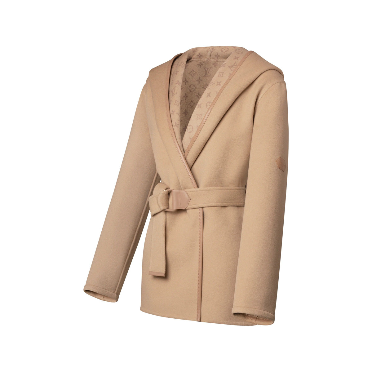 Belted Short Wrap Pea Coat