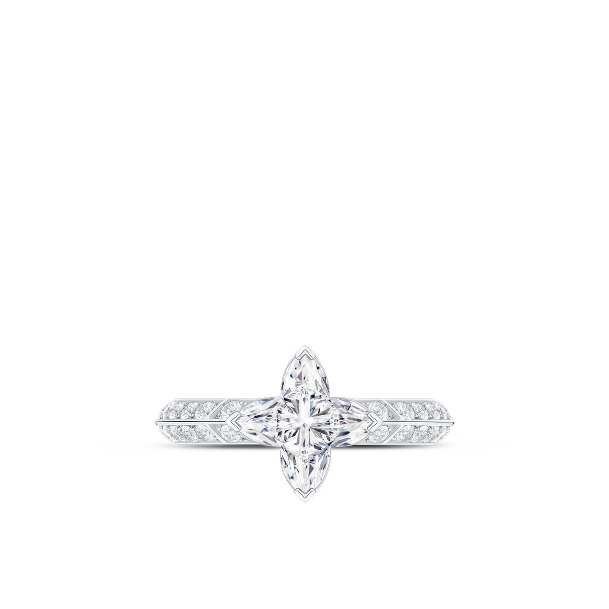 LV Diamonds Pavé Solitaire, LV Monogram Star cut