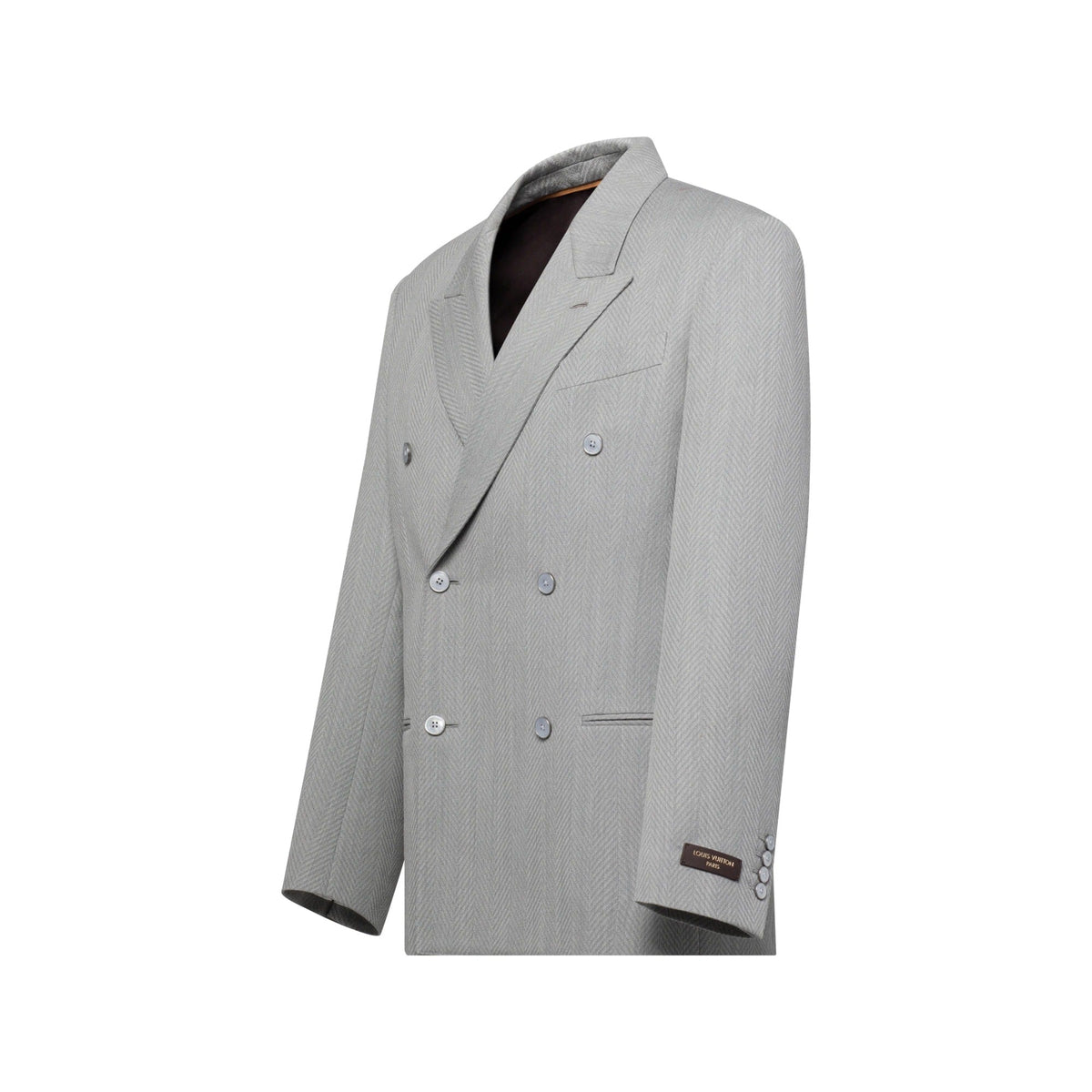 Relaxed Reflective Double-Breasted Jacket