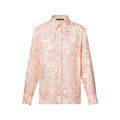 Cat-and-Mouse Print Silk Shirt