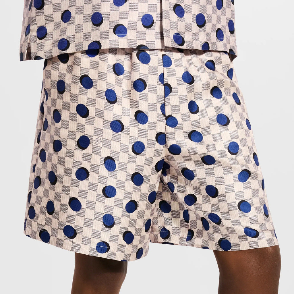 Damier Silk Shorts