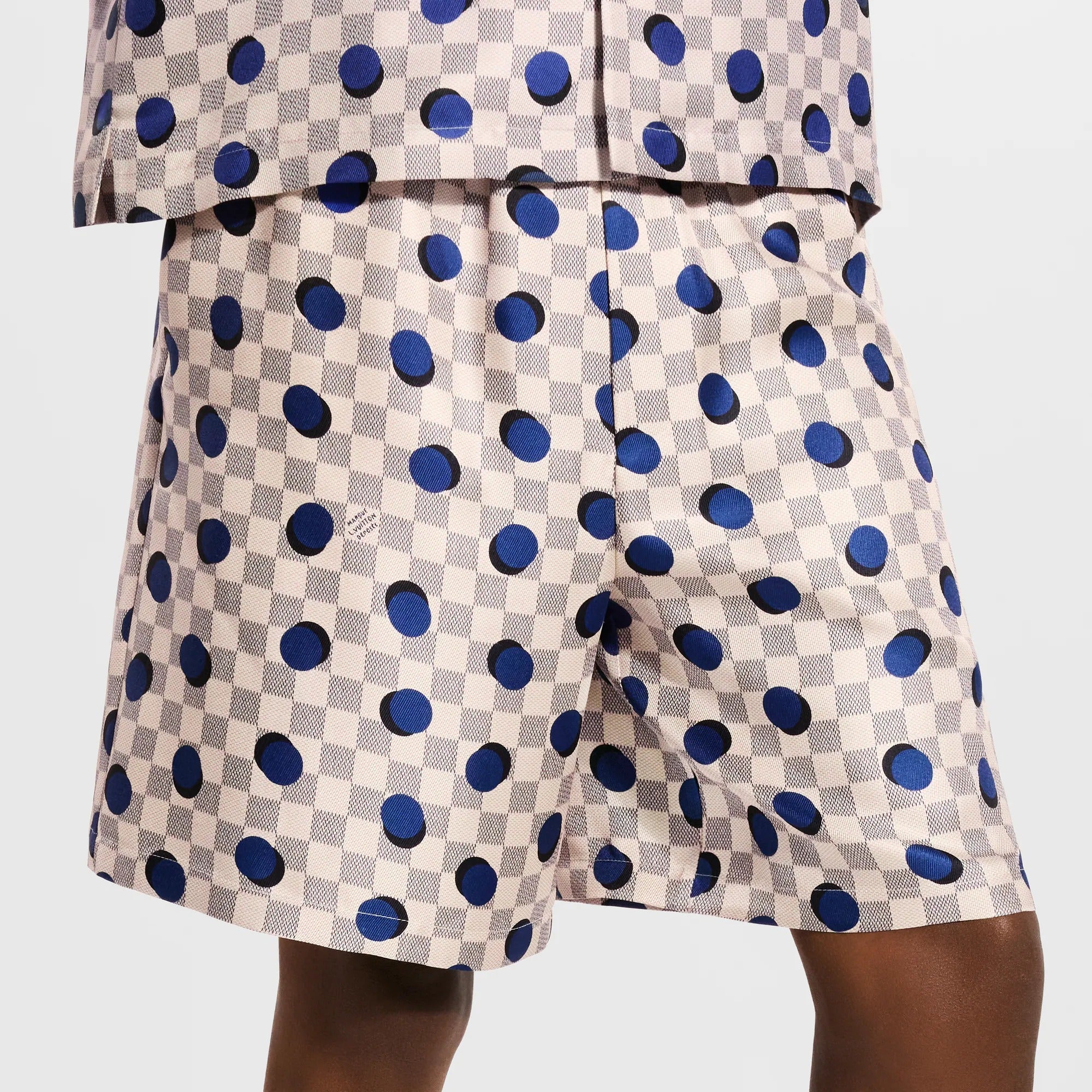 Damier Silk Shorts