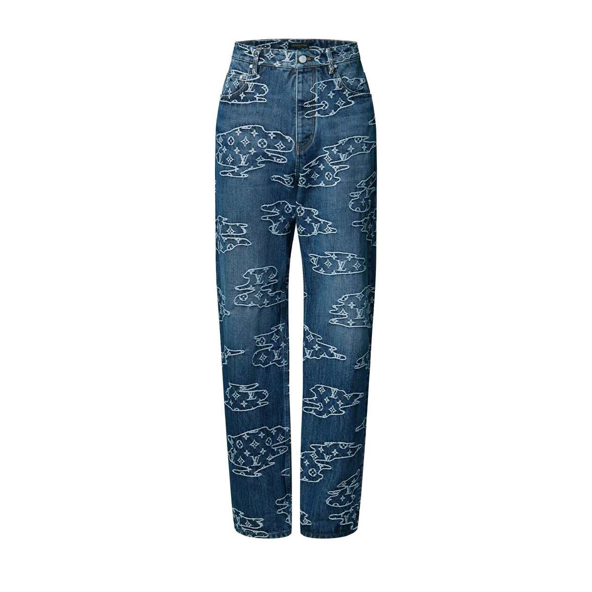 Monogram Denim Skate Pants