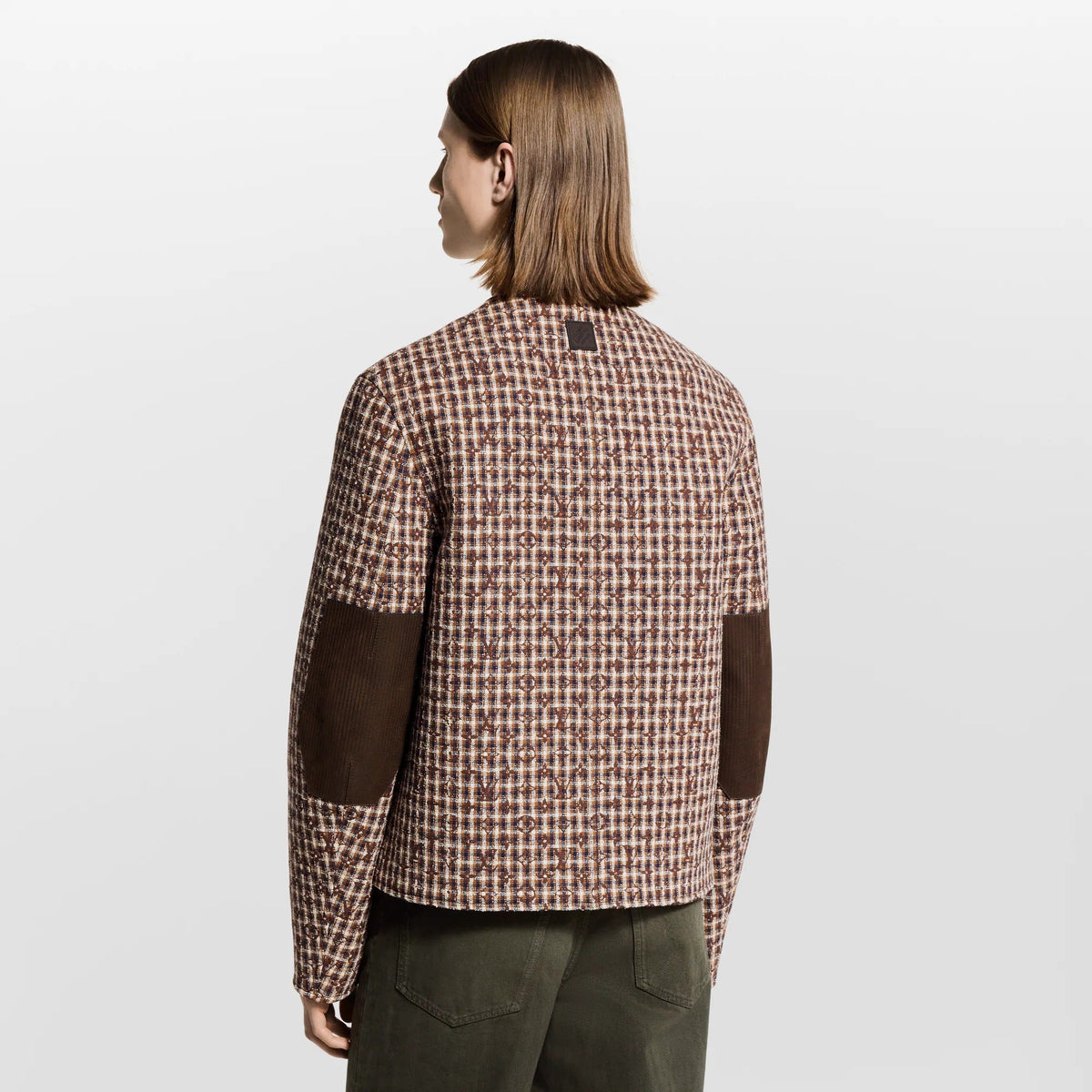 Monogram Chic Collarless Tweed Jacket