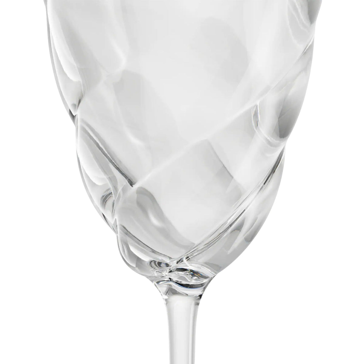Twist Set of 2 Champagne Glass H25