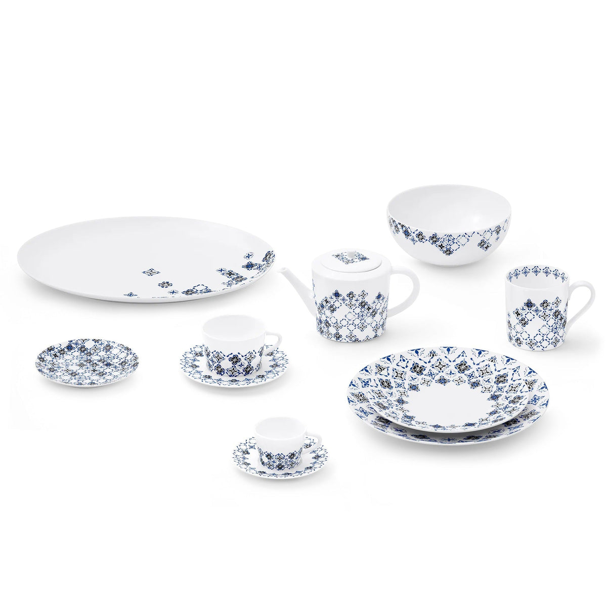 Set Of 2 Dinner Plates LV By The Pool