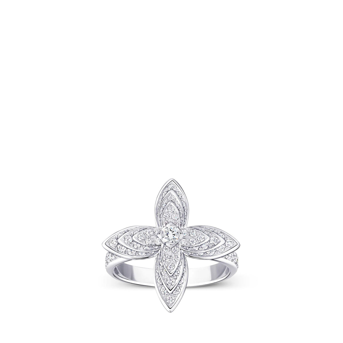 Idylle Blossom Ring, White Gold & Diamonds