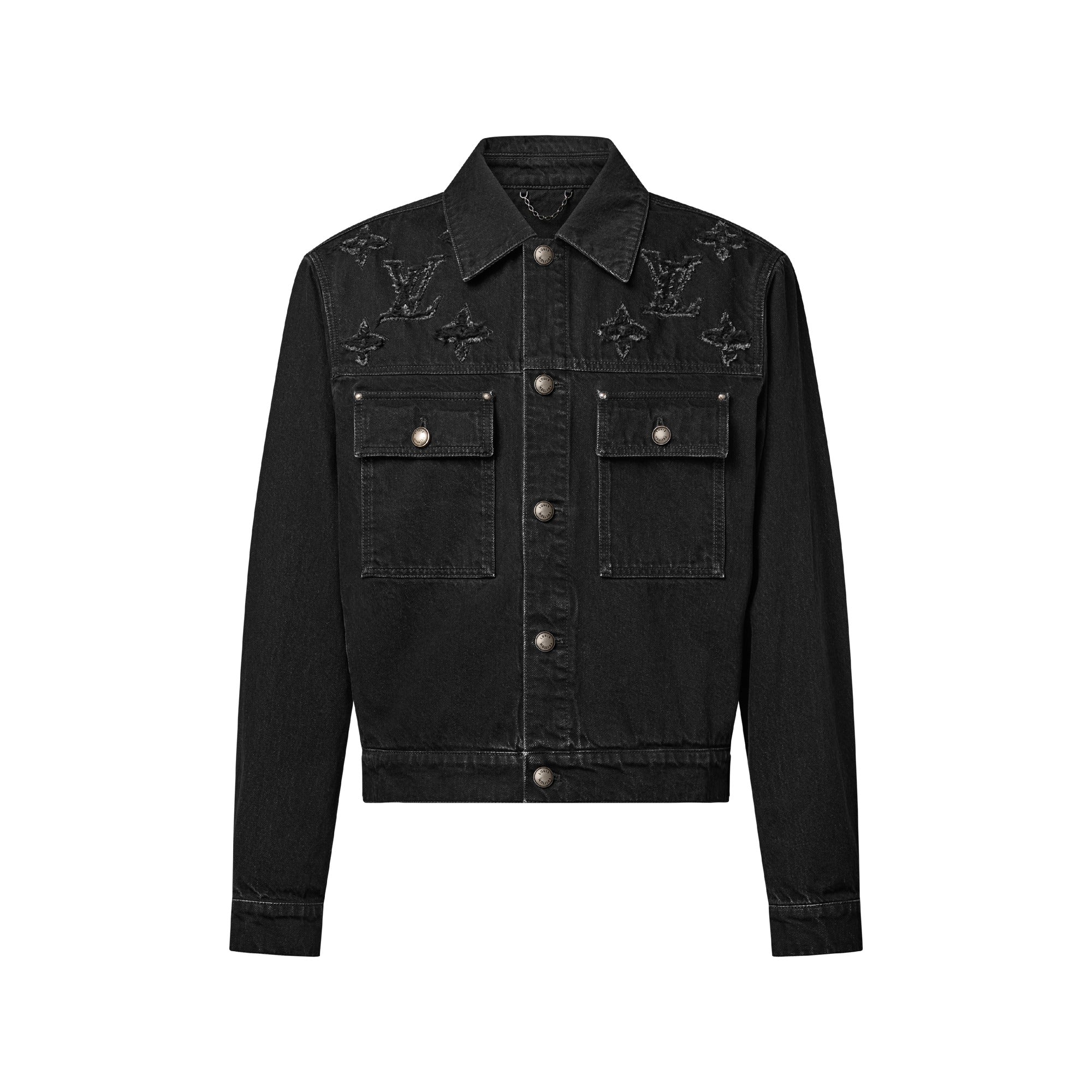 Monogram Destroy Denim Trucker Jacket