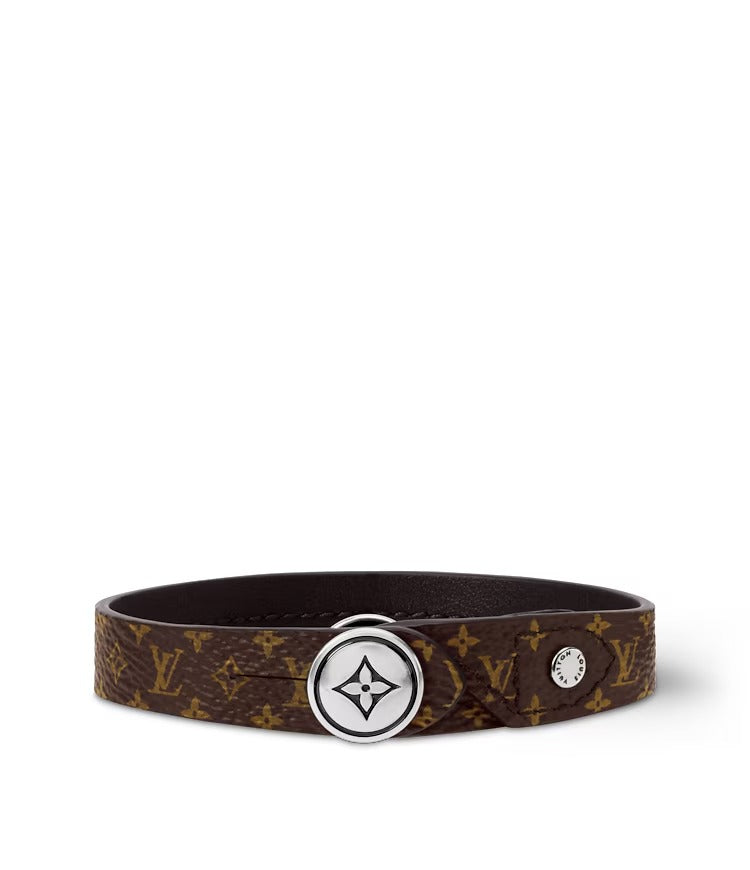 LV Studs Leather Bracelet