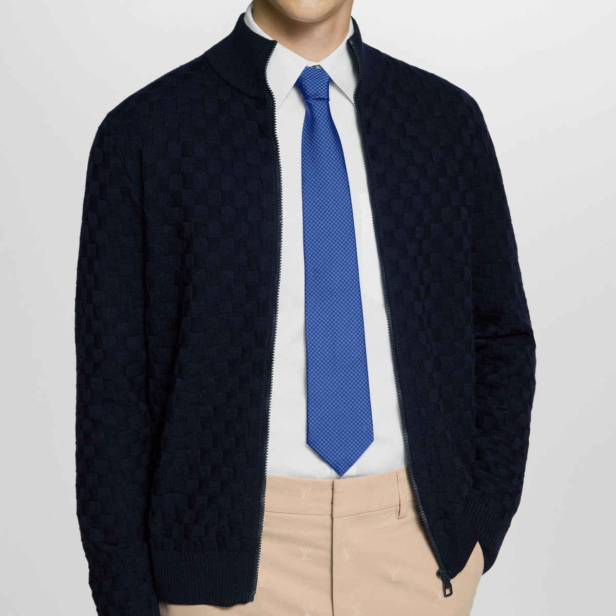 Micro Damier Tie