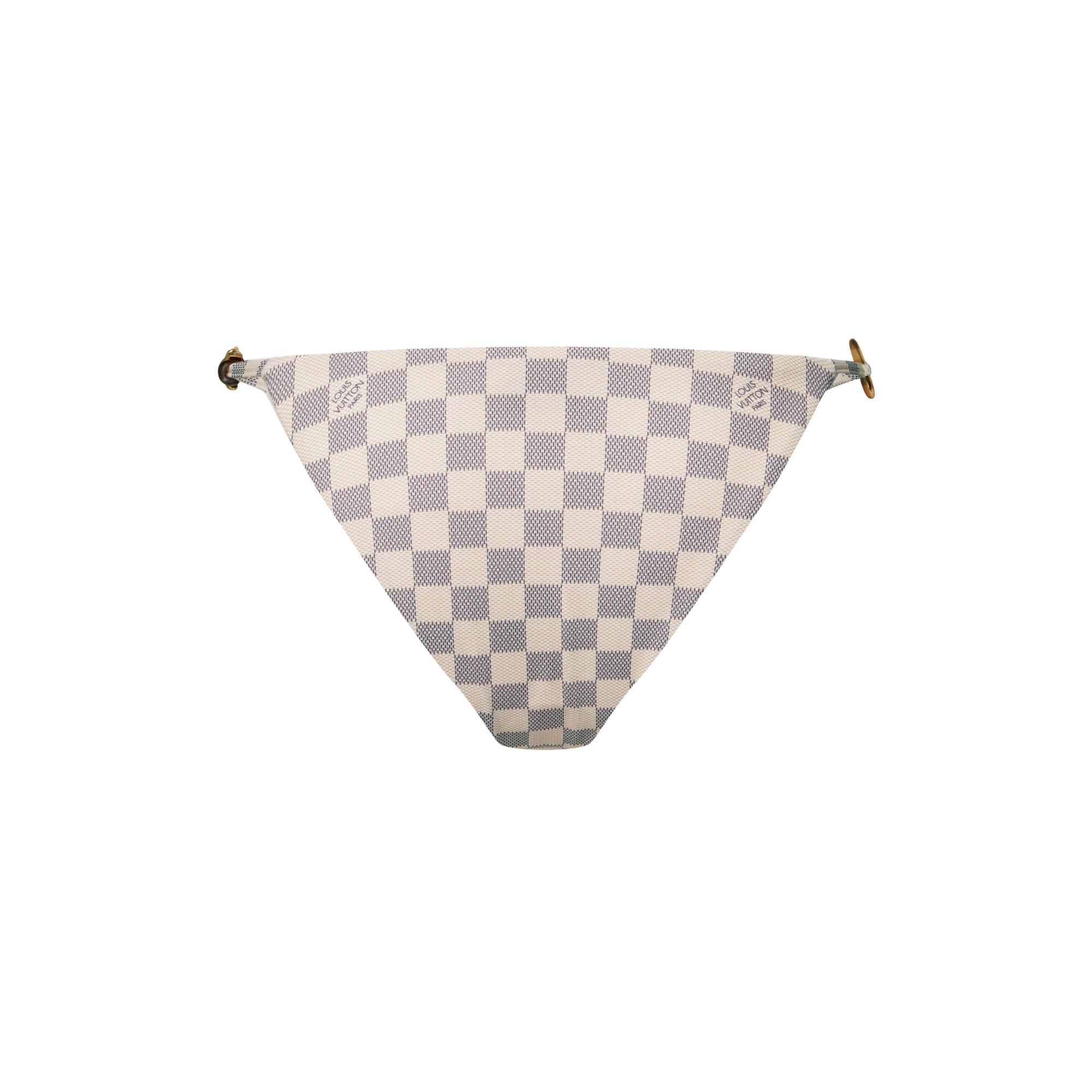 Damier Triangle Bikini Bottoms